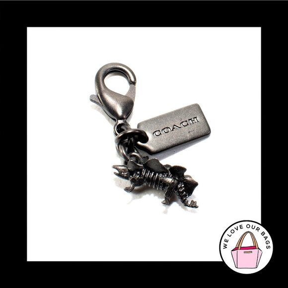 NEW Rare COACH STEGGY Dinosaur Dinky Rogue Bag Shoe Charm Fob Keychain Hang Tag - Picture 1 of 2